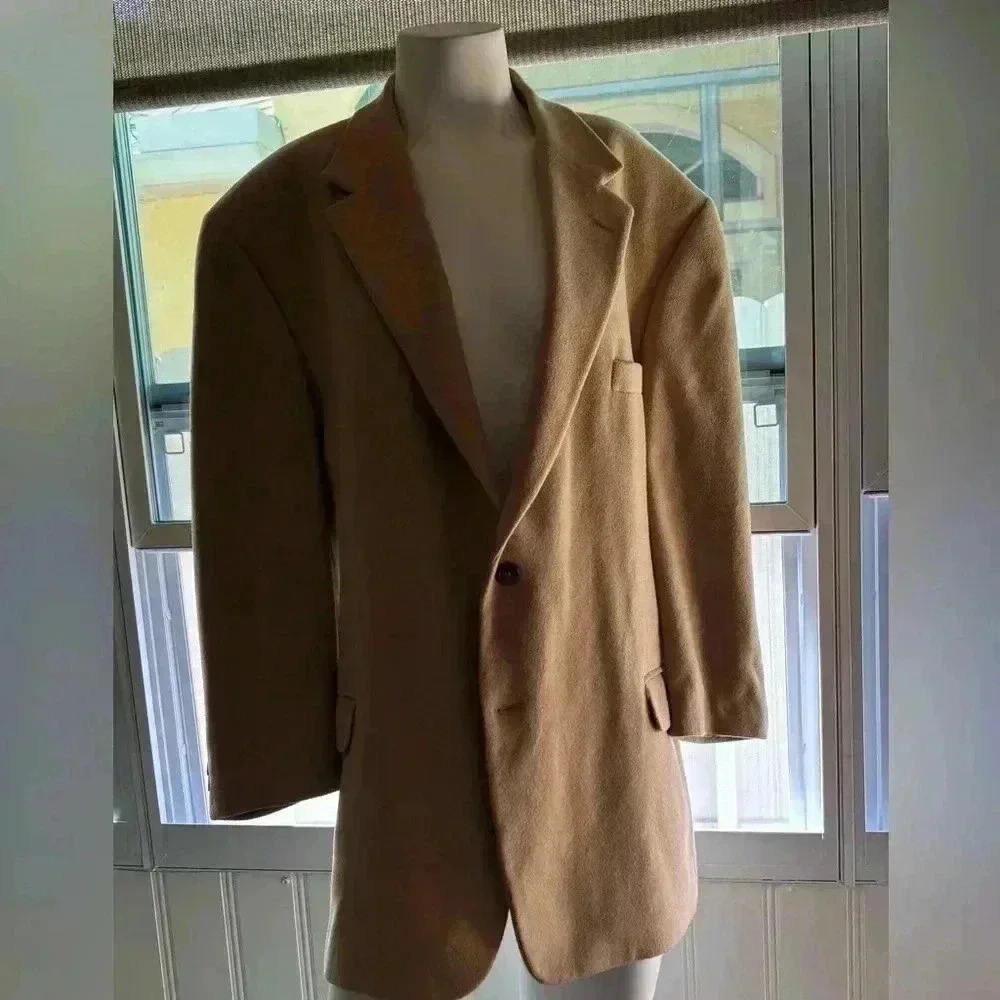 Men’s Gianfranco Ruffin 100% camelhair, suit, jacket; Quiet luxury, Ivy League - Picture 5 of 5